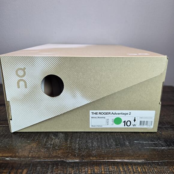 NEW On Cloud The Roger Advantage 2 Womens Size 10 Court Tennis Shoes White - Picture 12 of 12